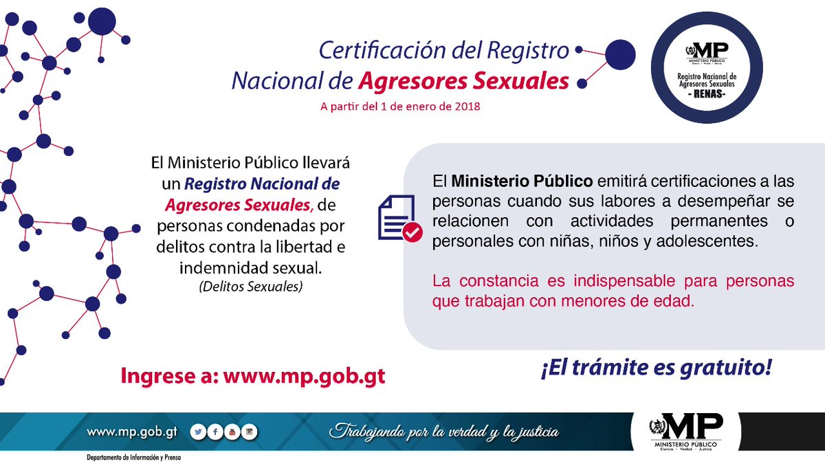 Mp Ahora Emitirá Certificación Del Registro Nacional De Agresores Sexuales 9451