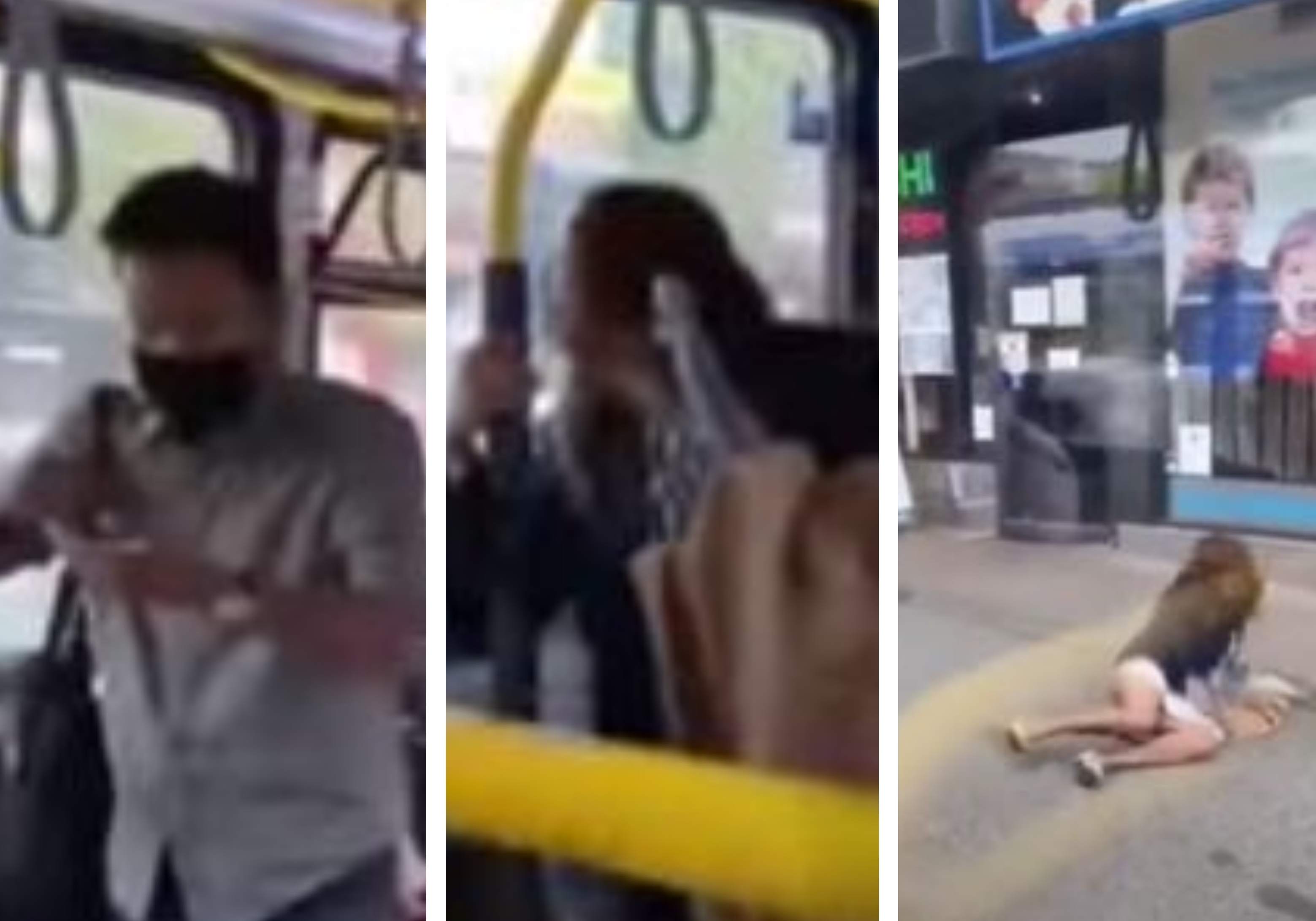 Video Mujer En Autobs Escupe A Un Pasajero Y L Le Responde Con